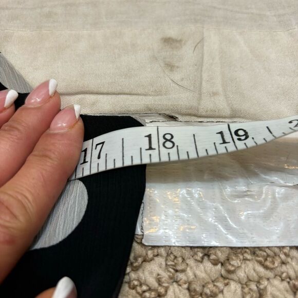 Ladies Tommy Hilfiger Ciffon Midi black and White Polka Dot Dress Size 4 - Picture 10 of 10